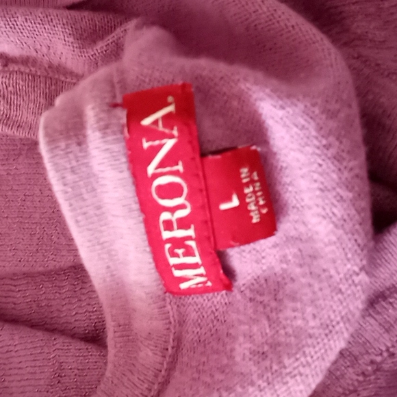 Merona,LG LAVENDER, short sleeve sweater - Picture 3 of 3